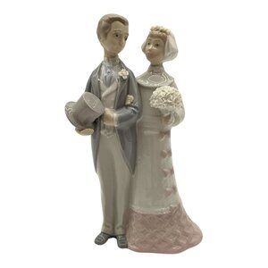 Lladro "Bride and Groom" Vtg Porcelain Figurine Model 4808 By Julio Fernandez